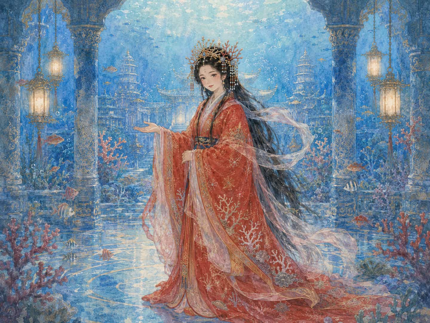 Otohime, la princesa del mar, en Ryugu-jo
